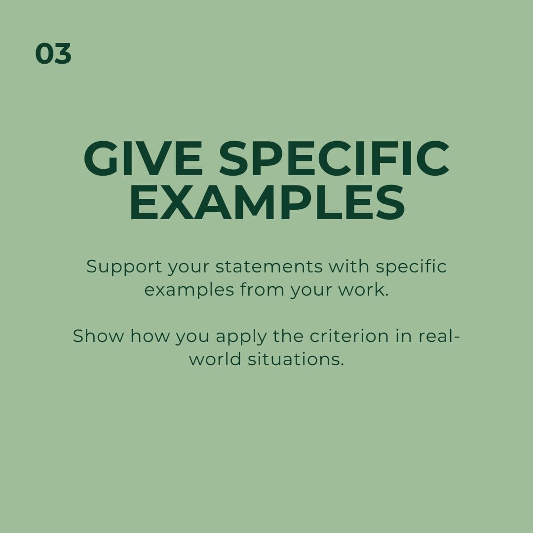 Give specific examples